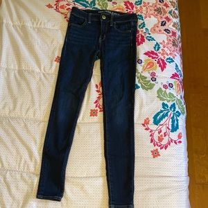 American Eagle Outfitters (AEO) Blue Super Super Stretch Jegging Size 2 Regular